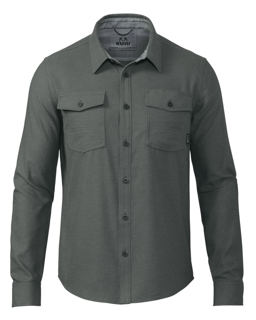 Field Flannel Work Shirt - Gunmetal 