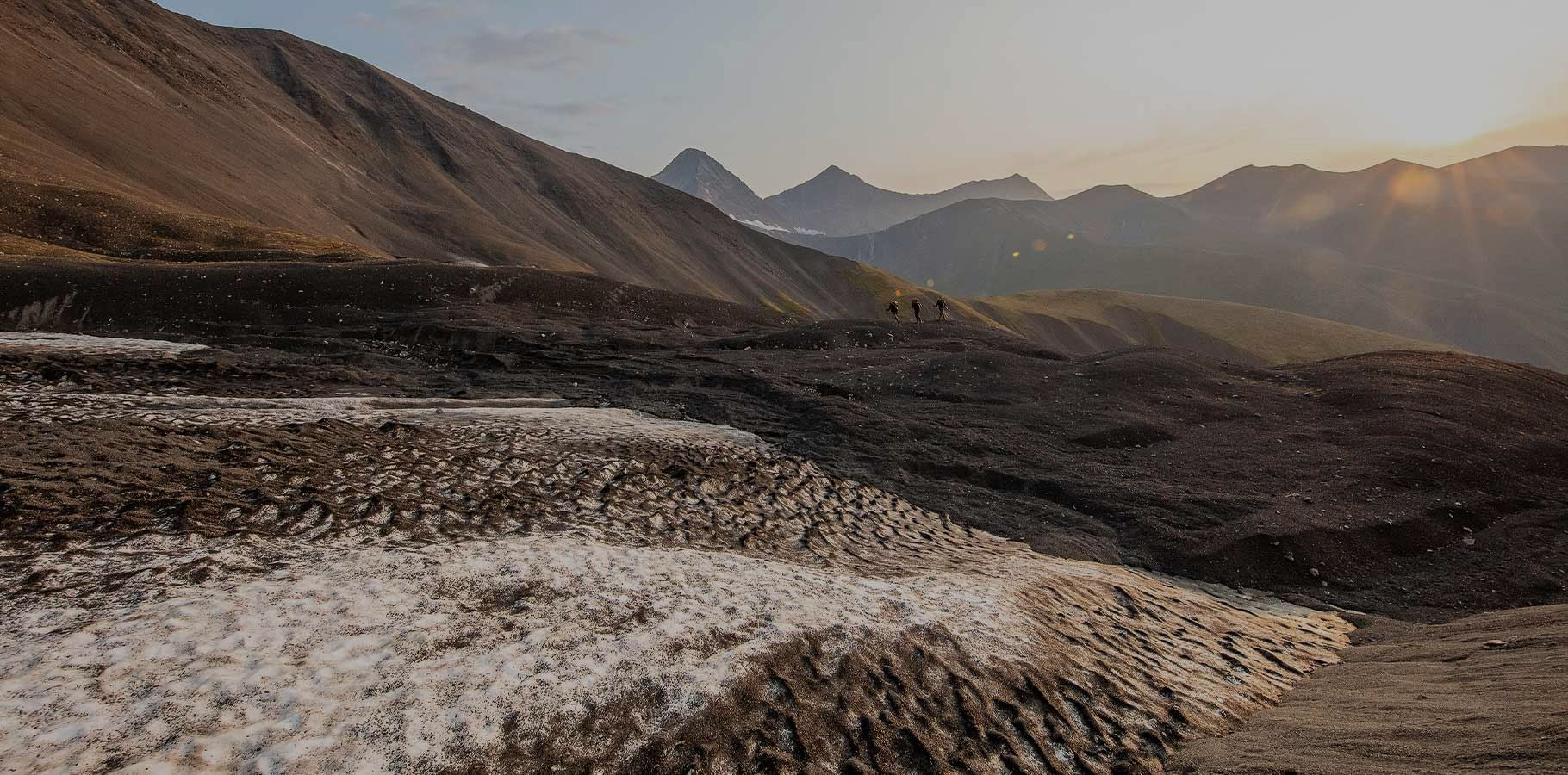 Landscape Photo of Hunters Hiking Open, Rocky Hillside