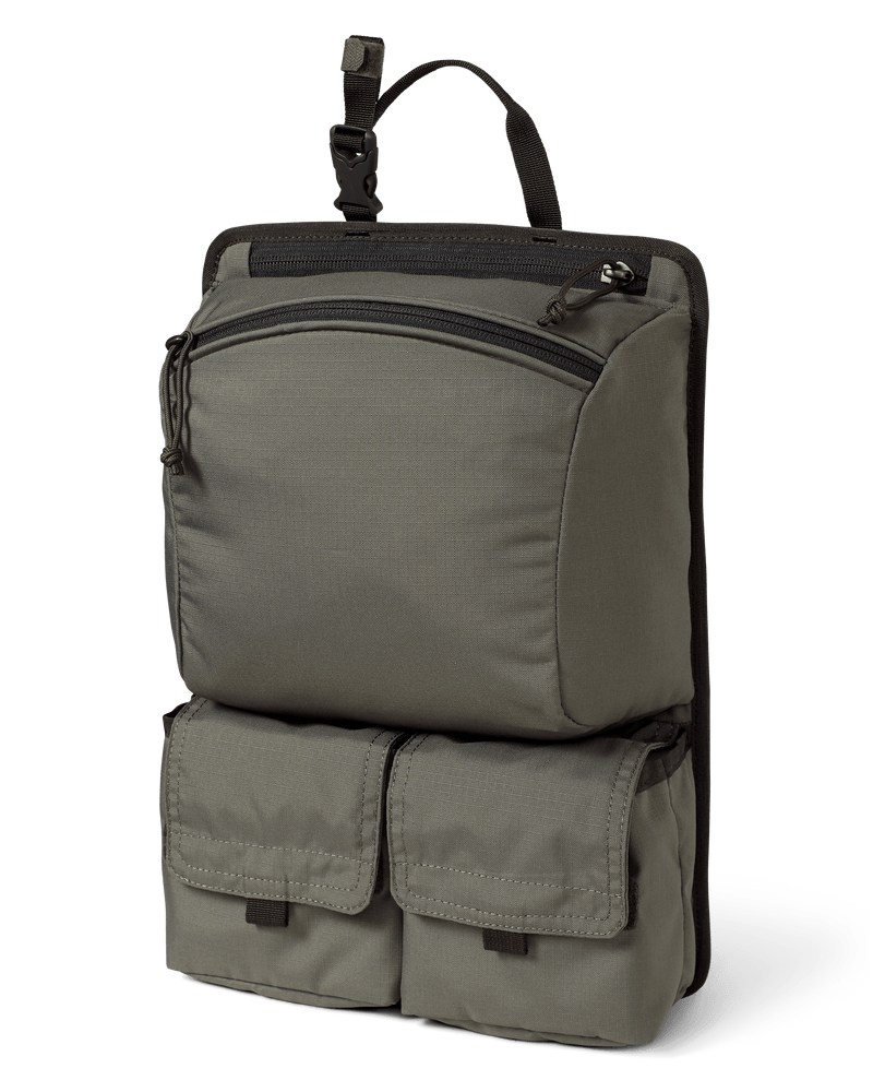 Front of Welded Backpack Removable Organizer in Stone Grey