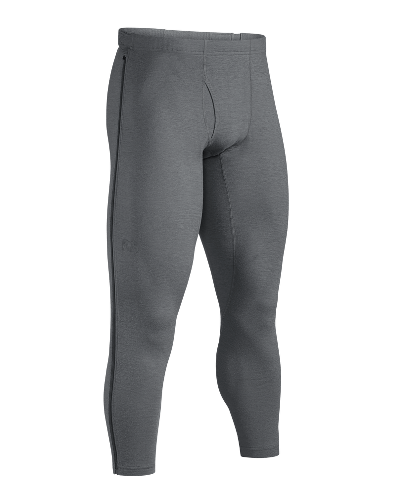 Front of ULTRA Merino 145 Zip-Off Bottom in Charcoal Grey