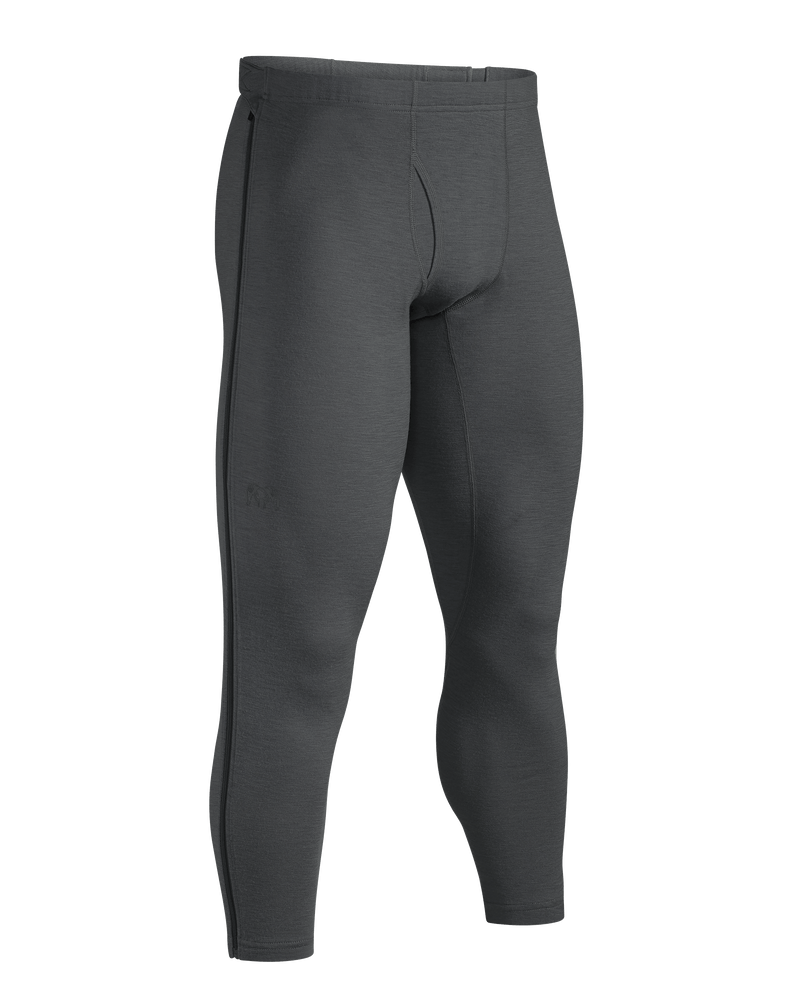 Front of ULTRA Merino 145 Zip-Off Bottom in Gunmetal Grey