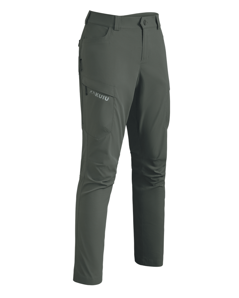 Front of Women's Tibruon Pant in Stone Grey