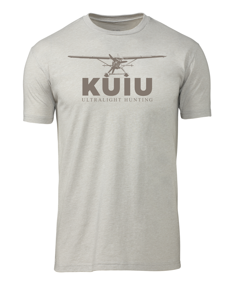 Front of KUIU Float Plane T-Shirt in Silk Khaki