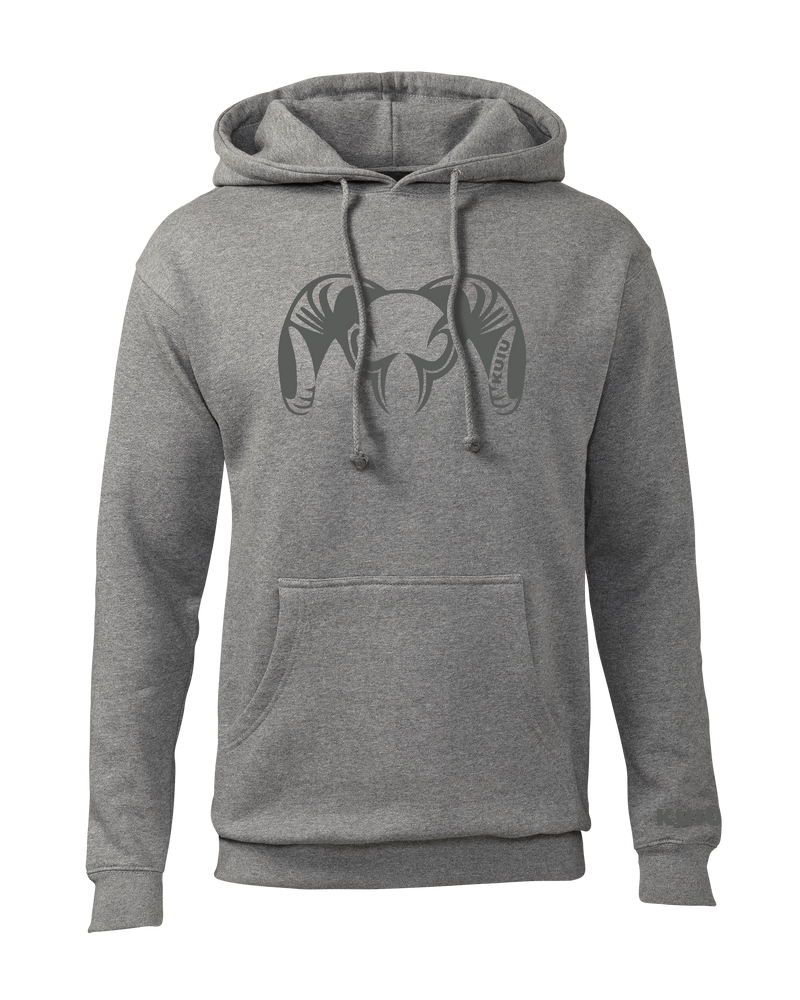 KUIU Engraved Big Ram Hoodie in Heather Grey