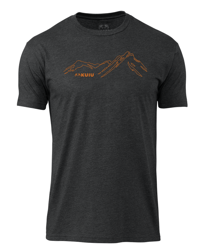 Front of KUIU HD Mountain T-Shirt in Charcoal Grey