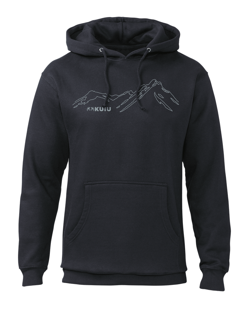 Front of KUIU HD Mountain Hoodie in Navy