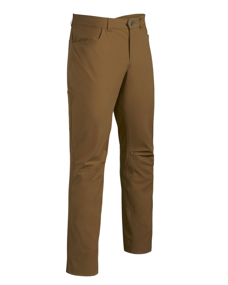 Front of Bridger Pant in Bronze Brown