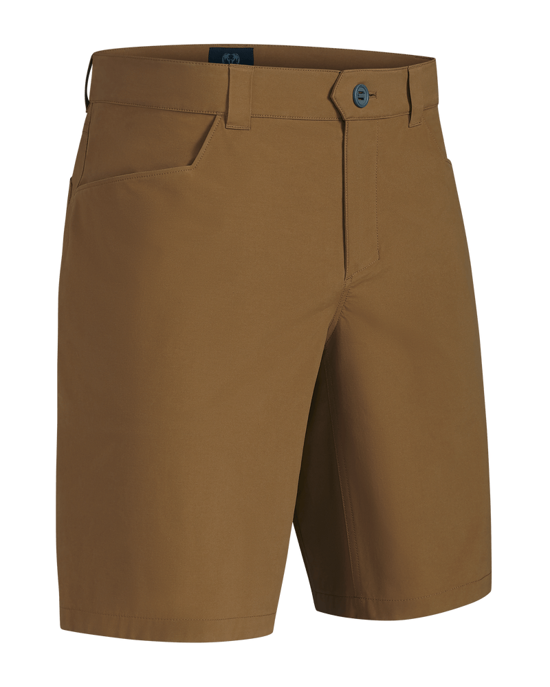 Front of Bridger Short in Bronze Brown