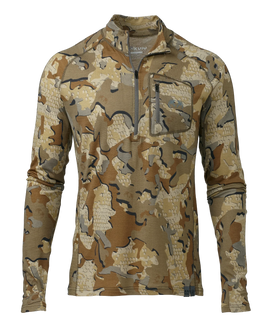 Front ULTRA Merino 145 Zip-T in Valo Camouflage