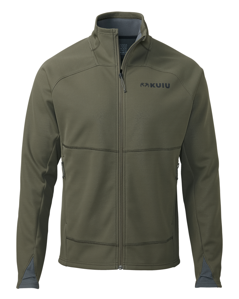 Front of Peloton 240 Full Zip in Ash Brown