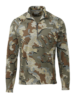 Front of Peloton 200 Zip-T in Valo Camouflage