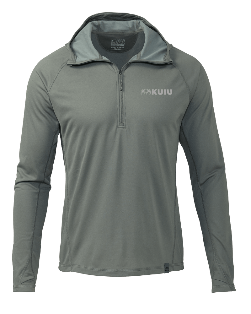 Front of Peloton 97 Zip-T Hoodie in Stone