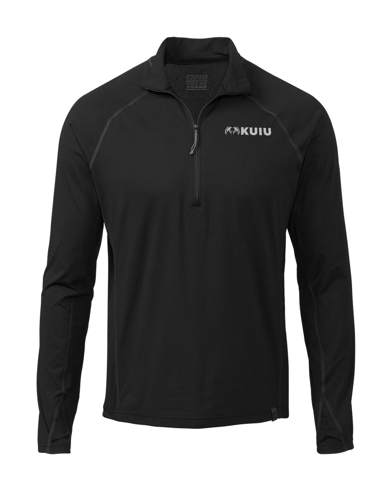 Front of Peloton 118 Zip-T in Black