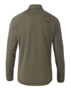 Back of Tiburon Hybrid Snap Shirt in Ash Brown