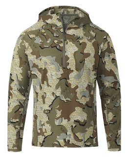 Front of Tiburon Hybrid Hoodie in Valo Camouflage