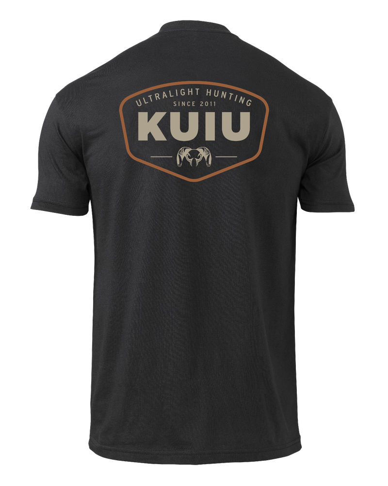 Back of KUIU Ram Badge T-Shirt in Black