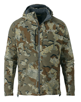 Front of Proximity Insulated Jacket in Valo Camouflage