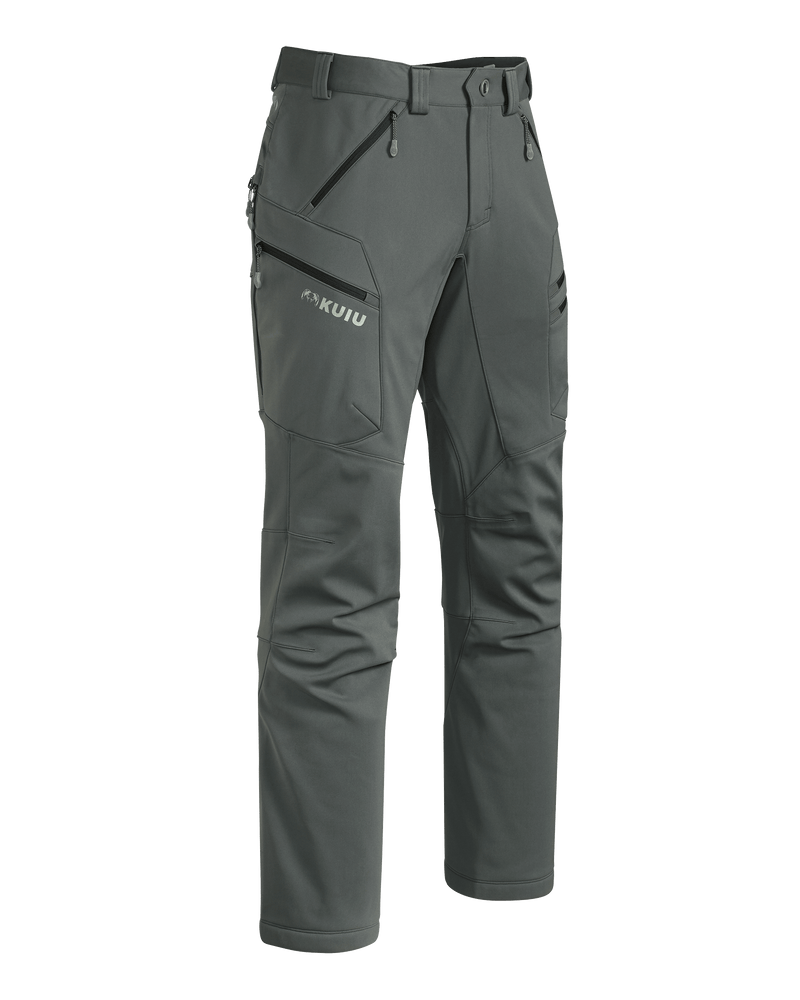 Front of Axis Hybrid Pant in Gunmetal in Grey