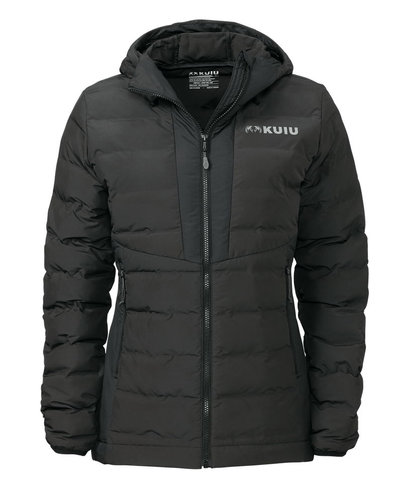 Front of Women's Elements Jacket in Carbon Black