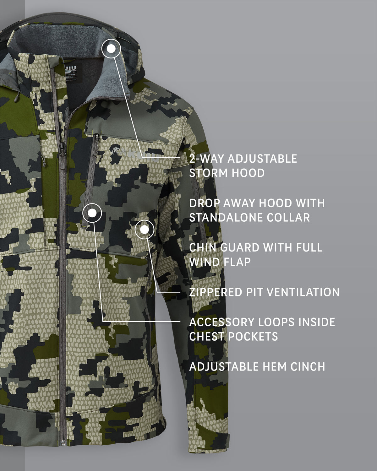 Kuiu Verde top Rubicon Hooded Jacket - Youth Medium (10-12)