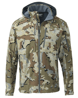 Front of Guide PRO Hooded Jacket in Valo Camouflage