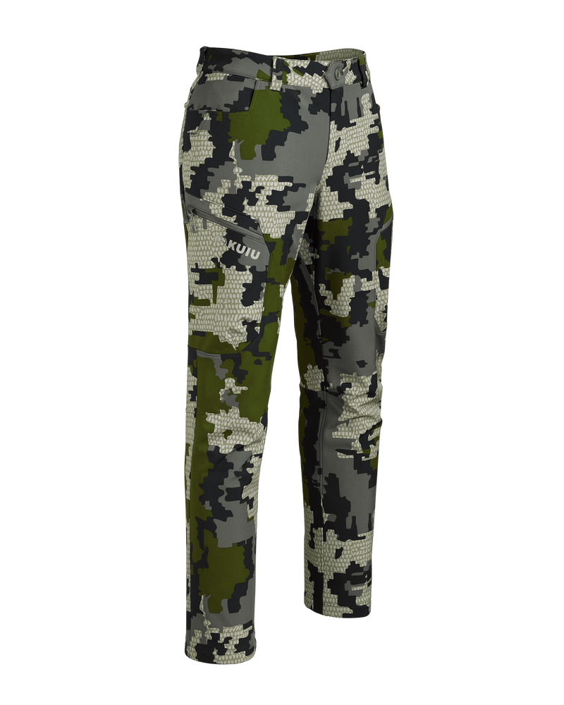 Front of Women's Guide PRO Pant in Verde Camouflage