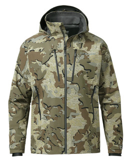 Front of Yukon TR Rain Jacket in Valo Camouflage