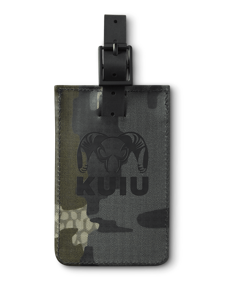 Front of Waypoint Luggage Tag in Verde Camouflage