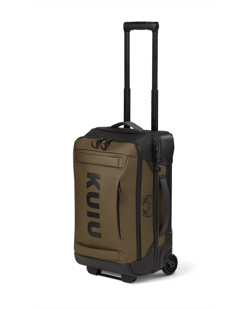 Angled view of Waypoint 3000 Roller Travel Bag in Bourbon Brown