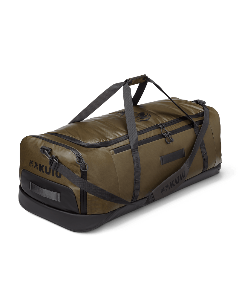 Front of Two Track 8000 Boot Duffel in Bourbon Brown