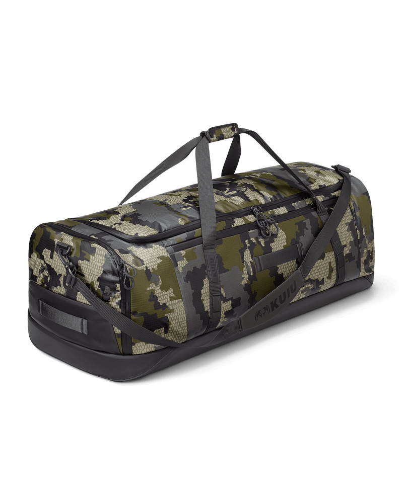 Front of Two Track 8000 Boot Duffel in Verde Camouflage