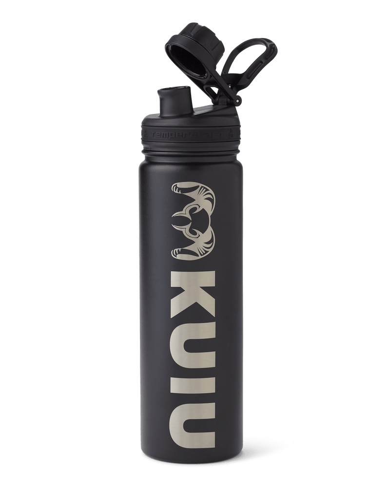 Front of KUIU 22 oz Bottle in Black