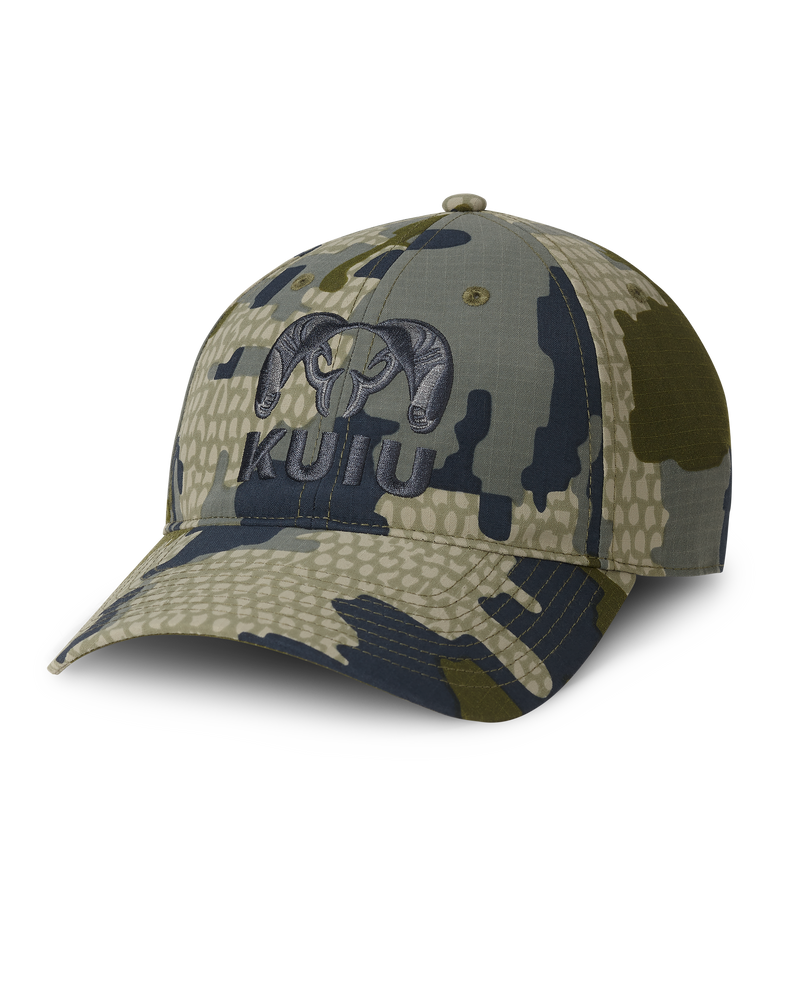 Front of Icon Cordura Hat in Verde Camouflage