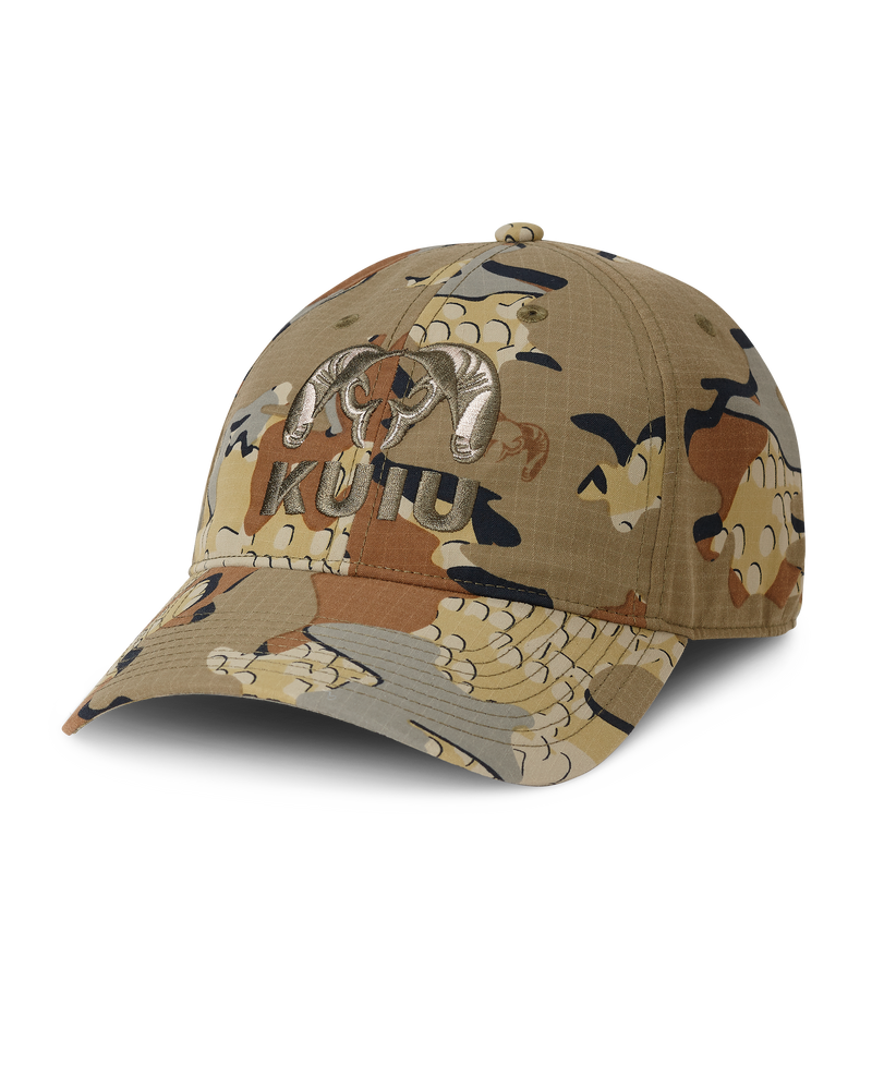 Front of Icon Cordura Hat in Valo Camouflage