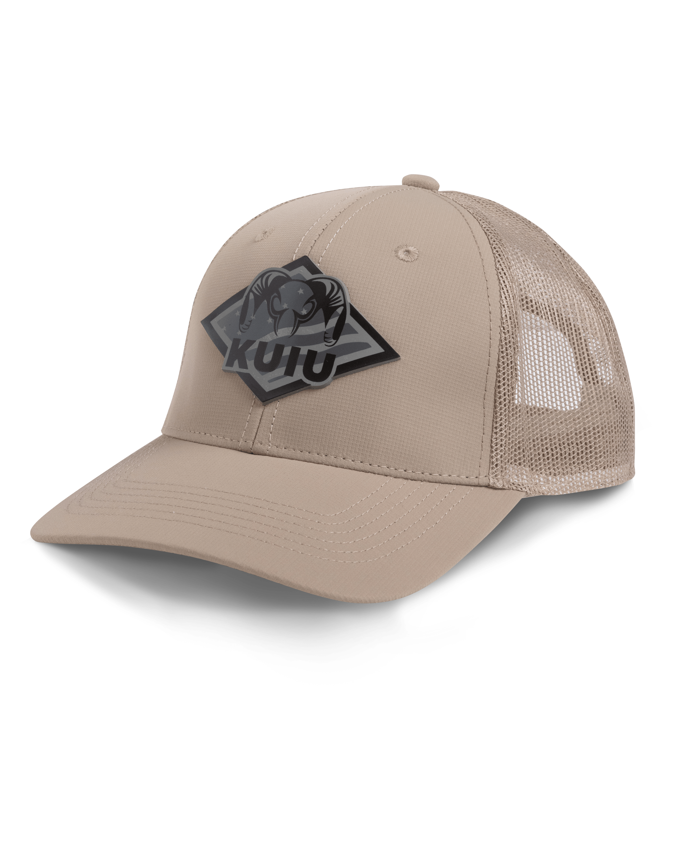 KUIU Grayscale Diamond Flag Hat | Khaki