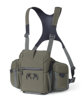 Front of PRO Chest Pack in Ash Brown