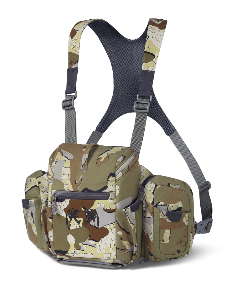 Front of PRO Chest Pack in Valo Camouflage