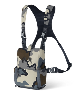 Front of PRO G3 Bino Harness in Vias Camouflage