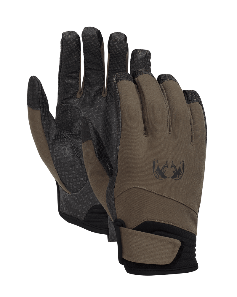 Back of Attack Glove in Ash Brown