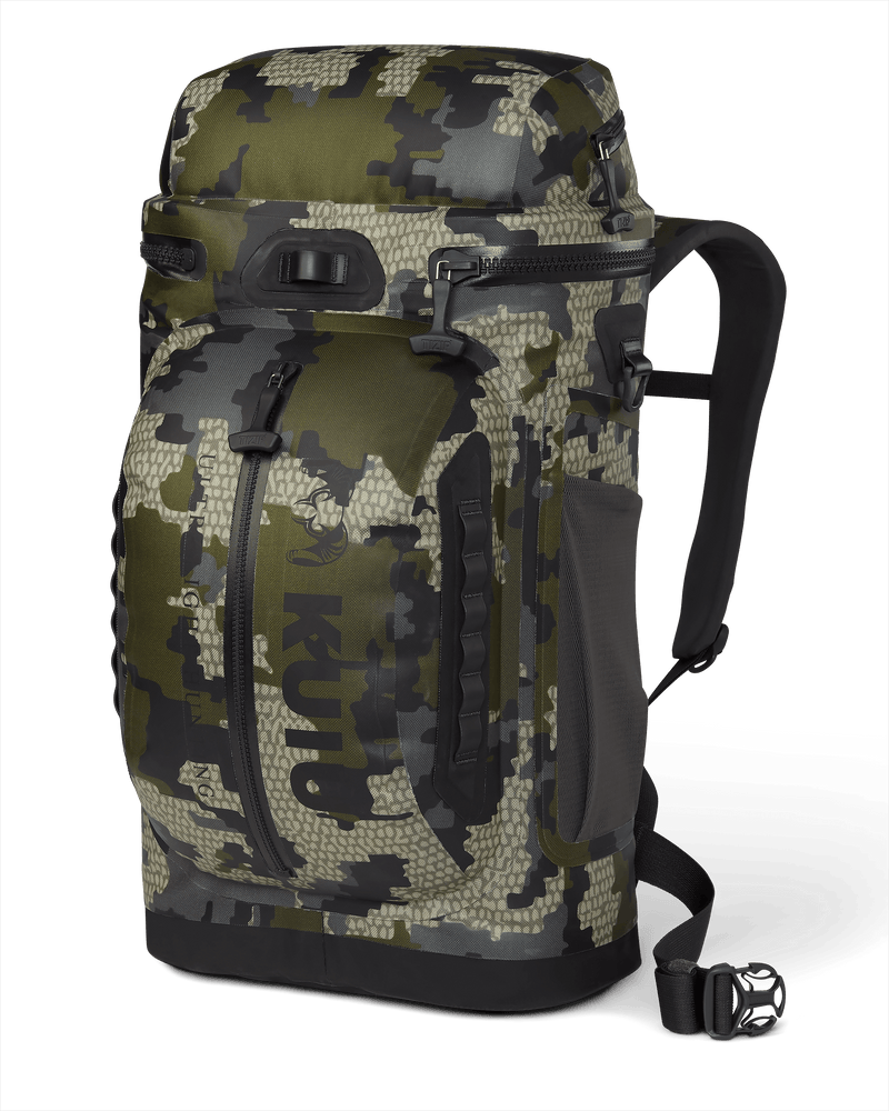 Front of Kodiak 2000 Cooler Backpack in Verde Camouflage