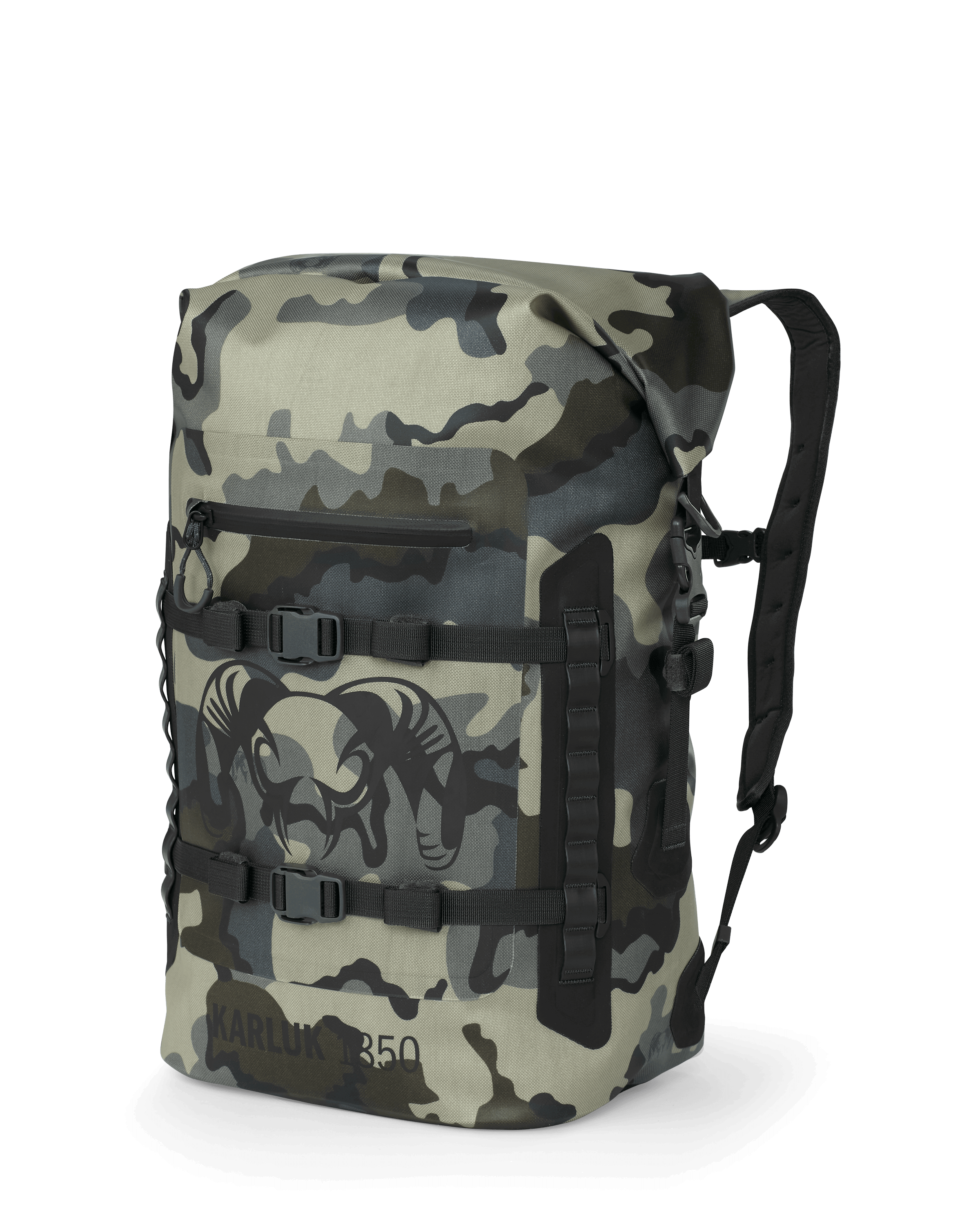 Karluk 1850 Waterproof Roll Top Backpack - Vias Camo | KUIU