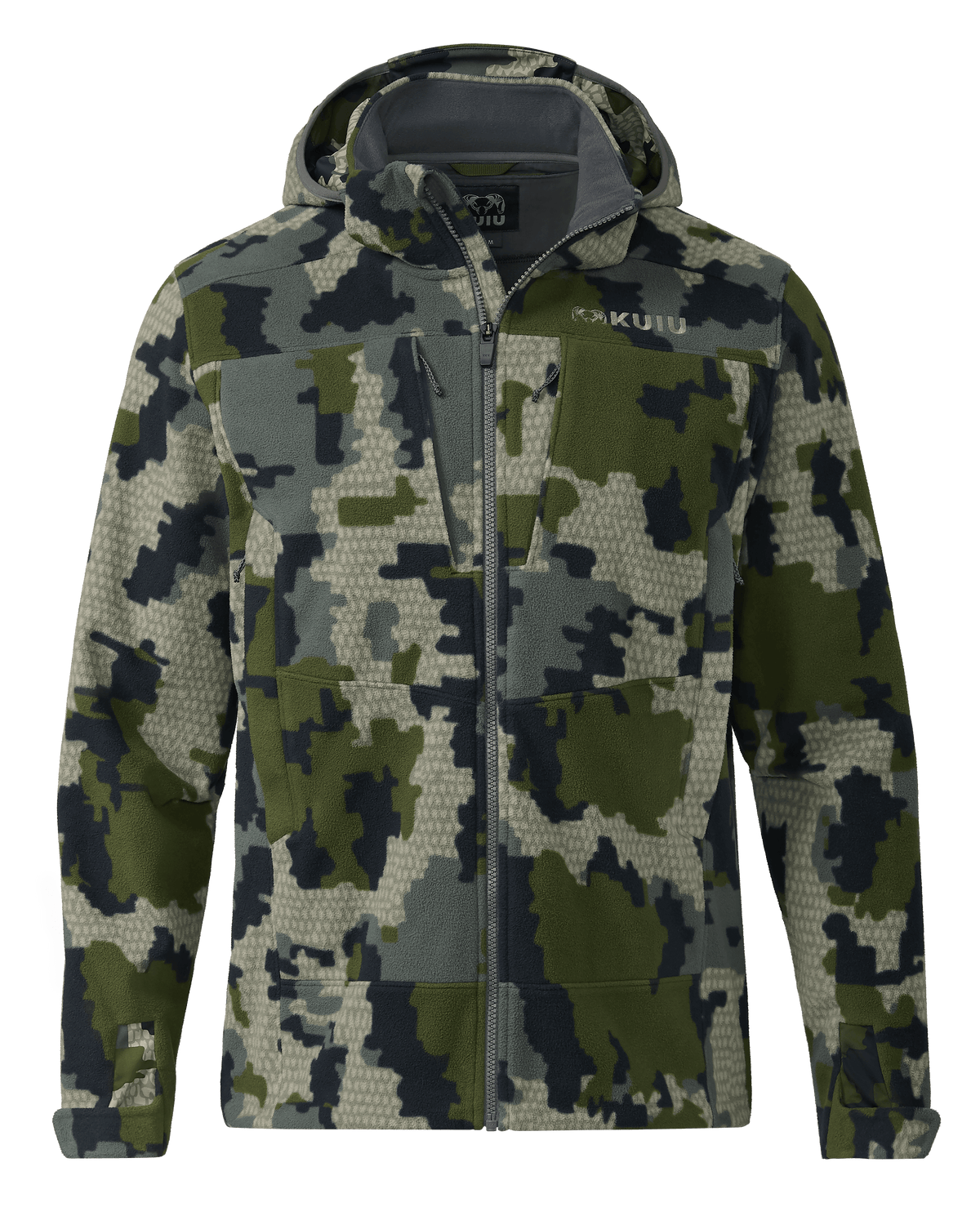 Proximity LT Hooded Windproof Hunting Jacket Verde Camo KUIU