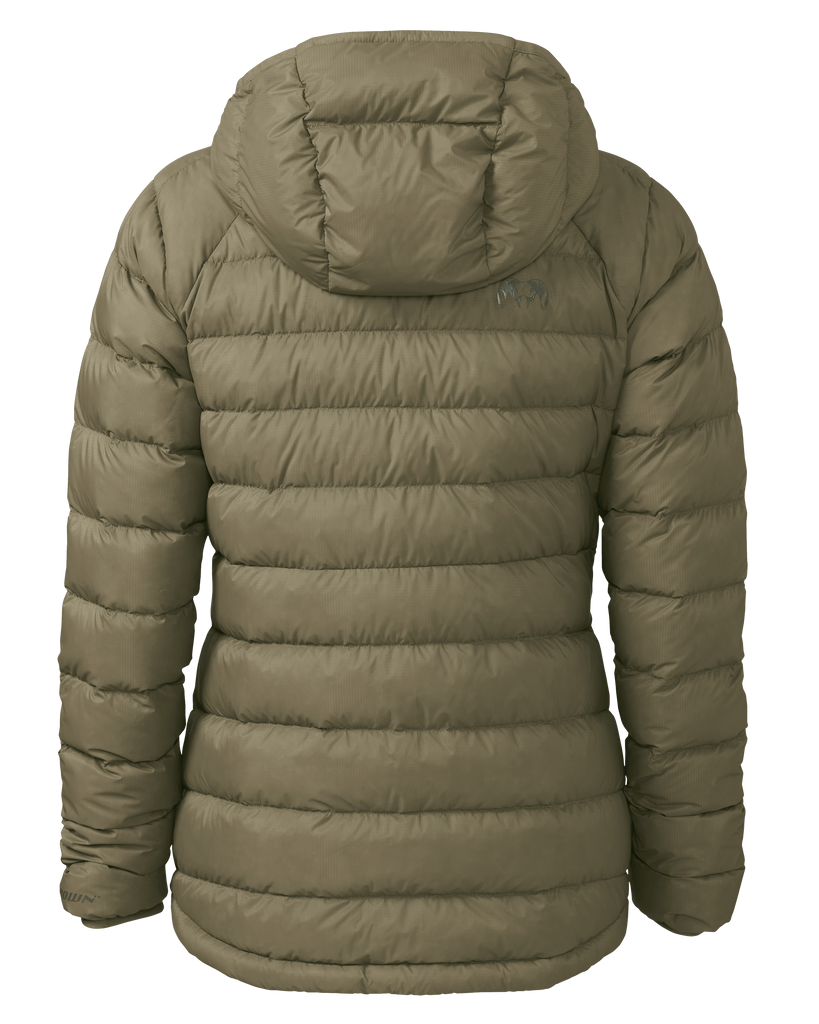 Women’s Super Down LT Hooded Puff Jacket - Khaki | KUIU