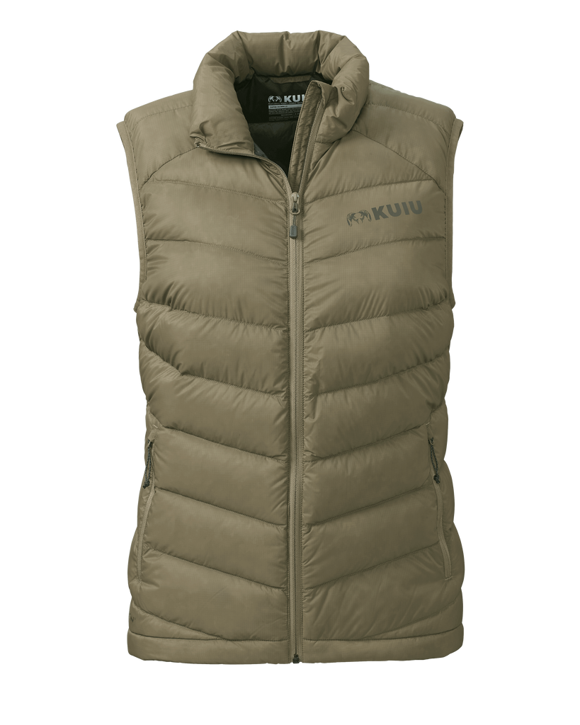 Women’s Super Down LT Puffer Hunting Vest - Khaki | KUIU