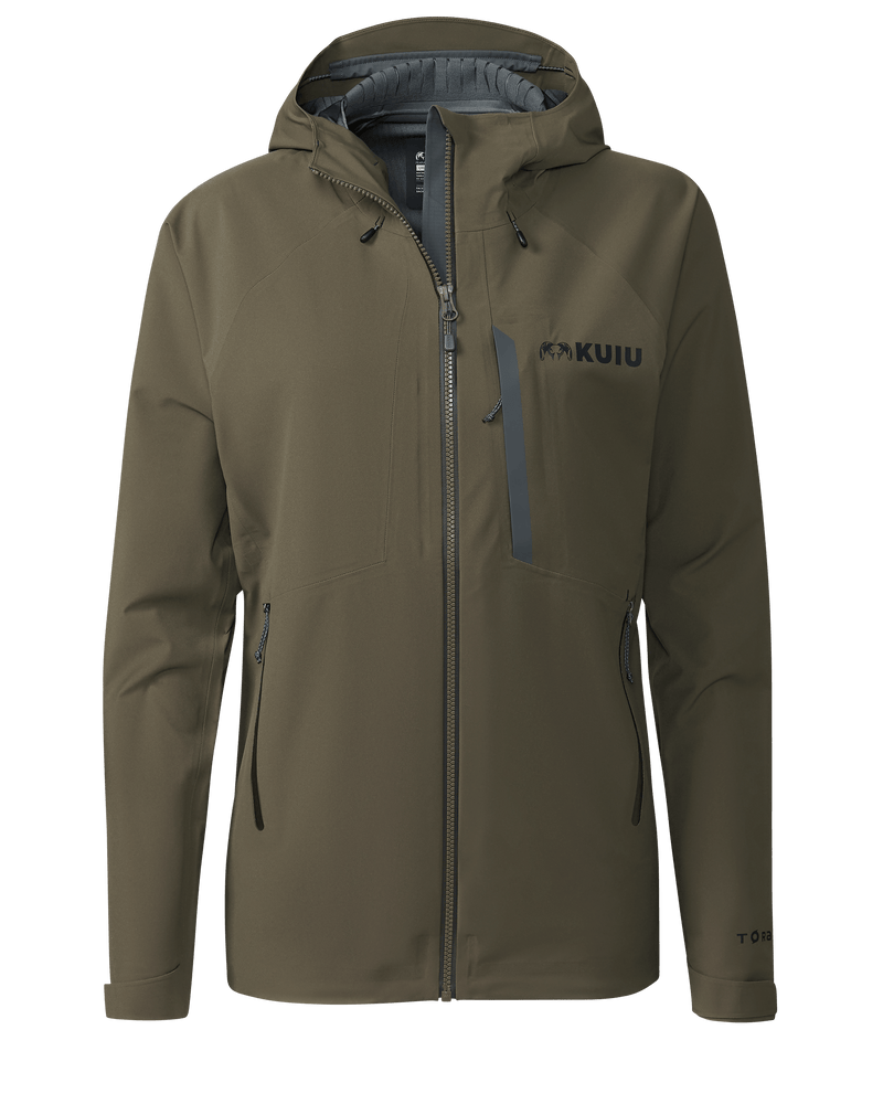 Front of Women's Chugach Rain Jacket in Ash