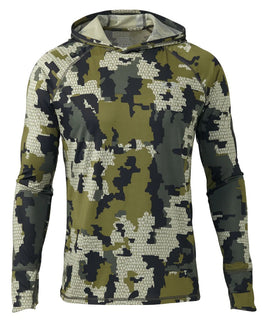 Gila LS Hoodie in Verde Camouflage