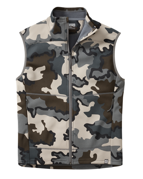 Peloton 240 Fleece Hunting Vest in Vias Camouflage | KUIU