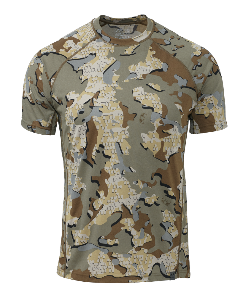 Peloton 118 SS Crew UPF 50 T-Shirt - Valo Camo | KUIU