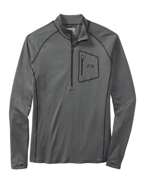 PRO Merino 200 Zip T Charcoal KUIU