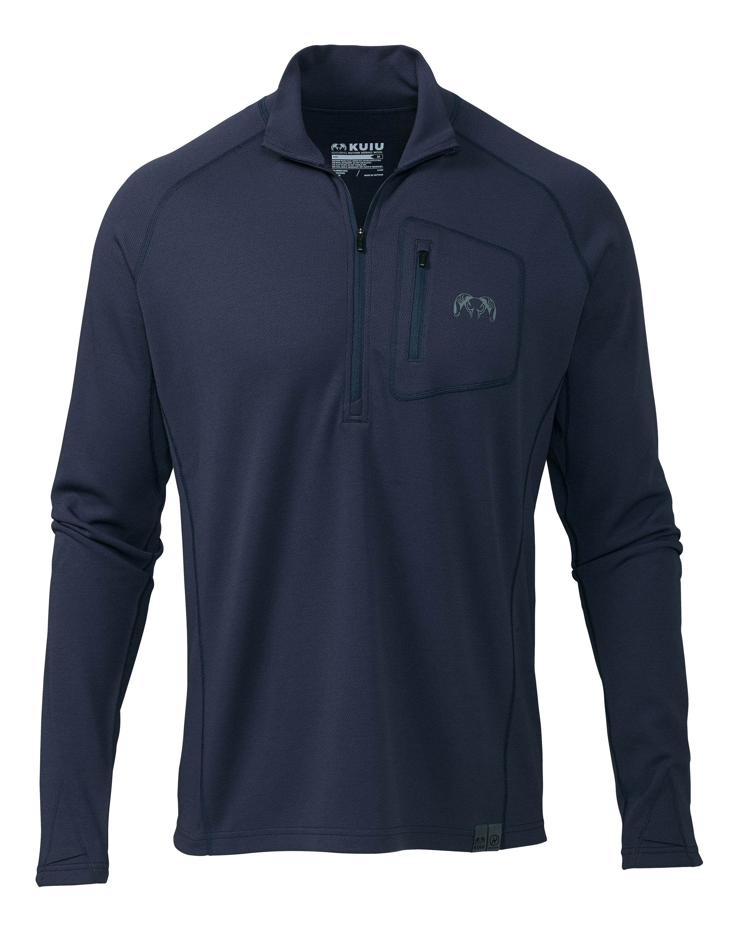 PRO Merino 200 Zip-T | Steel Blue